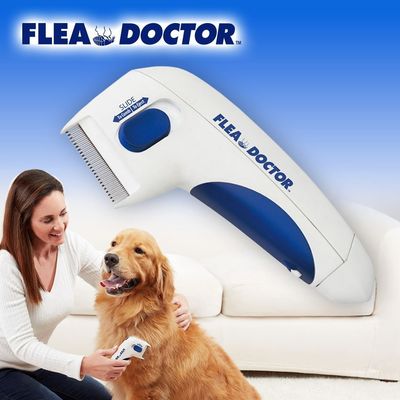 Hallupets Dog Pet Electric Flea Comb Remover Electric Flea And Tick Comb