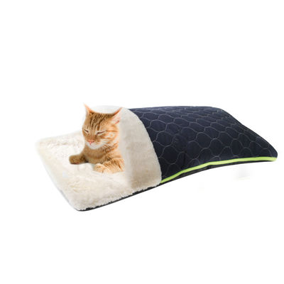Unique quilt shape pet bed fashionable envelope plush durable cat bed breathable dog bed,cat cave