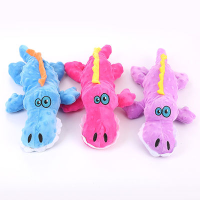 Realistic Cartoon Crocodile Plush Dog Pet Toys  Fabric Squeaky Cute