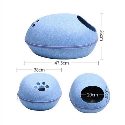 Eco-friendly Breathable Cute Detachable Egg Shape Dog Cat Cave Bed for Pet Supplies