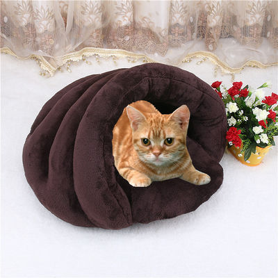Fashion Cat Nest Comfortable Pet Bed Tunnel For Warm Cat House Soft Cat Cave Bed