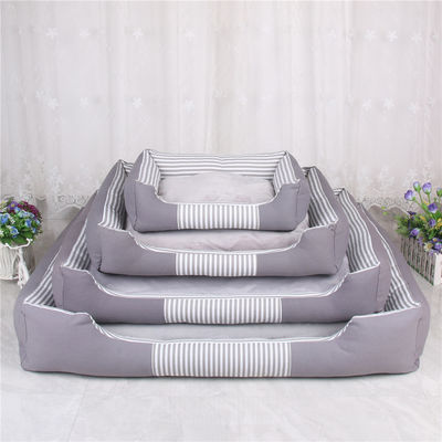 1800g PP Cotton Filling Comfortable Pet Bed Waterproof Bottom Canvas Pet Bed