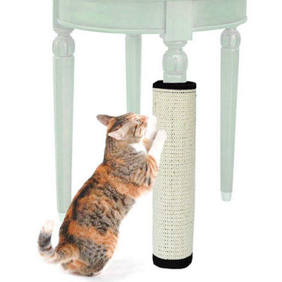 Ivory Color Cat Scratch Board Protect Table Legs Sisal Hemp Cat Claw Toy