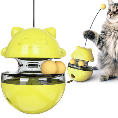 420g Food Leaker Cat Pet Toys Interactive Cat Tease Wand Kitten Roly Poly Toys