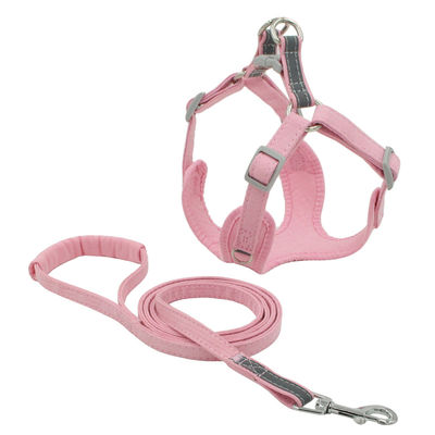 Safety Comfortable Reflective Cotton Dog chest and harness leash set Breathable dogs Leash