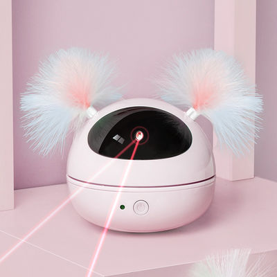 Automatic Cat Laser Toys Interactive Kitten Toy for Indoor Cats Random Rotating Smart On/Off Robotic Electronic Cat Feat