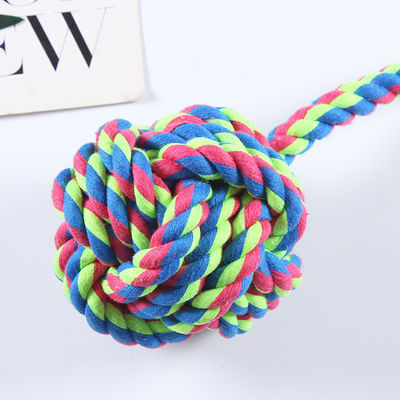 Eco Friendly Hand Woven Super Strong Bite Resistant Set Interactive Dog Chew Rope