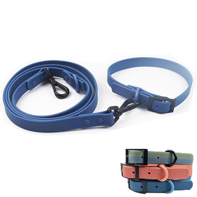 Exclusive Durable Soft Pvc Leather Dog Collar And Leash Set Coated Waterproof