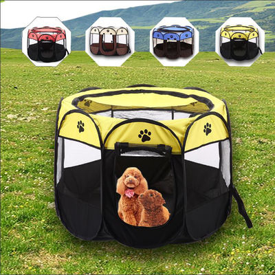 900g Foldable Puppy Playpen With Carrying Case Exercise Kennel Dogs Cats Indoor / Outdoor