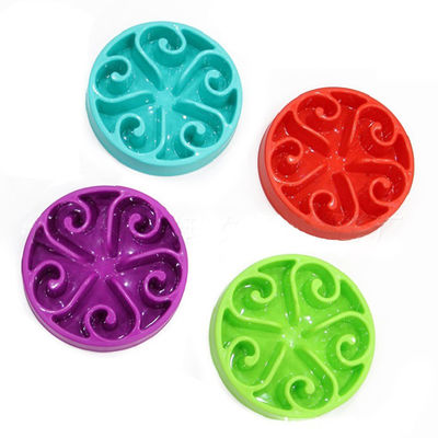 Non Slip Pet Slow Feeder Bowls 20.5*3.5cm For Cats Dogs