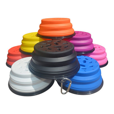 TPE And ABS Travel Dog Collapsible Bowl For Slow Eating Dish