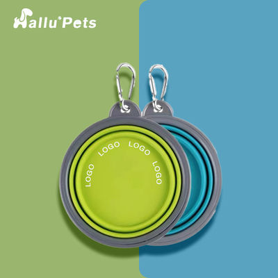 Collapsible Silicone Foldable Pet Bowl Food Grade For Dog Feeding