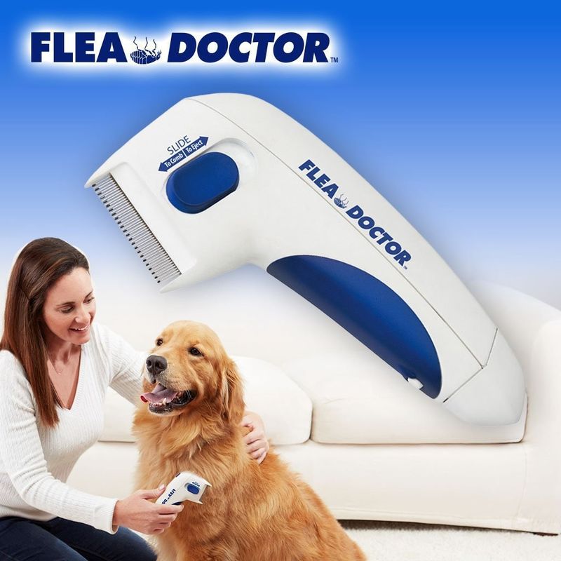 Hallupets Dog Pet Electric Flea Comb Remover Electric Flea And Tick Comb