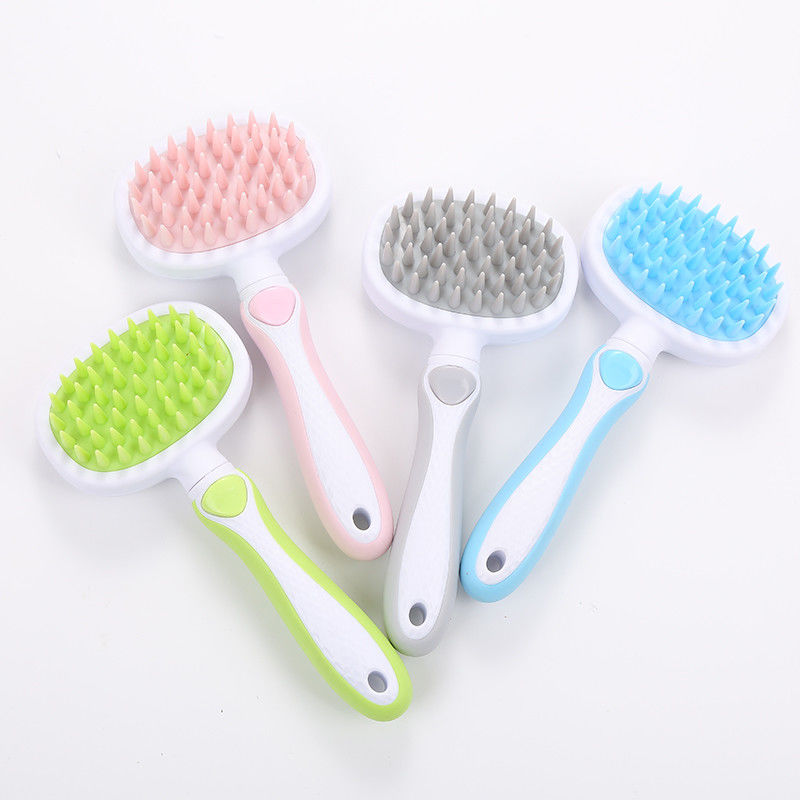 Soft Tooth Dog Massage Brush 92g 19.5*9*5cm Cat Grooming Brush Comb