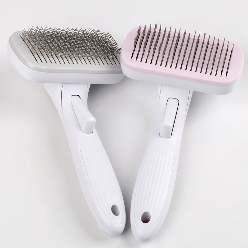 Au-To Pet Hair Remover Slicker Pet Shedding Brush Comb For Dog Cat BSCI Certification