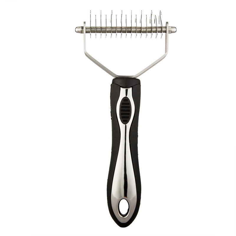 Stainless Steel Dogs Cat Massage Comb Brushes Pet Grooming Tools Stretch Hair Comb