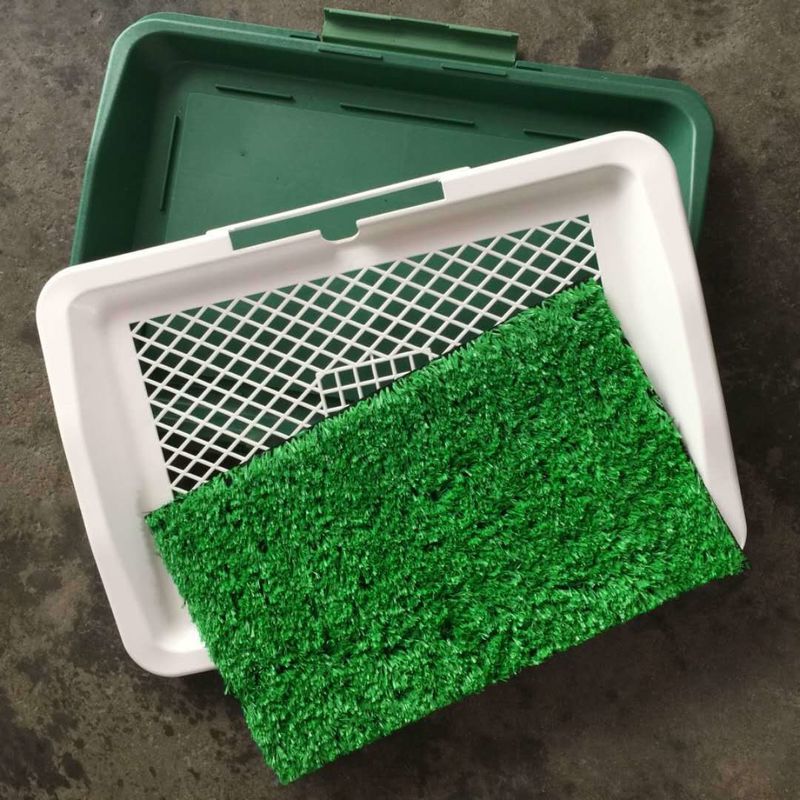 Easy Clean Removable Cover Pet Grooming Tools Indoor Dog Potty Tray 1378g