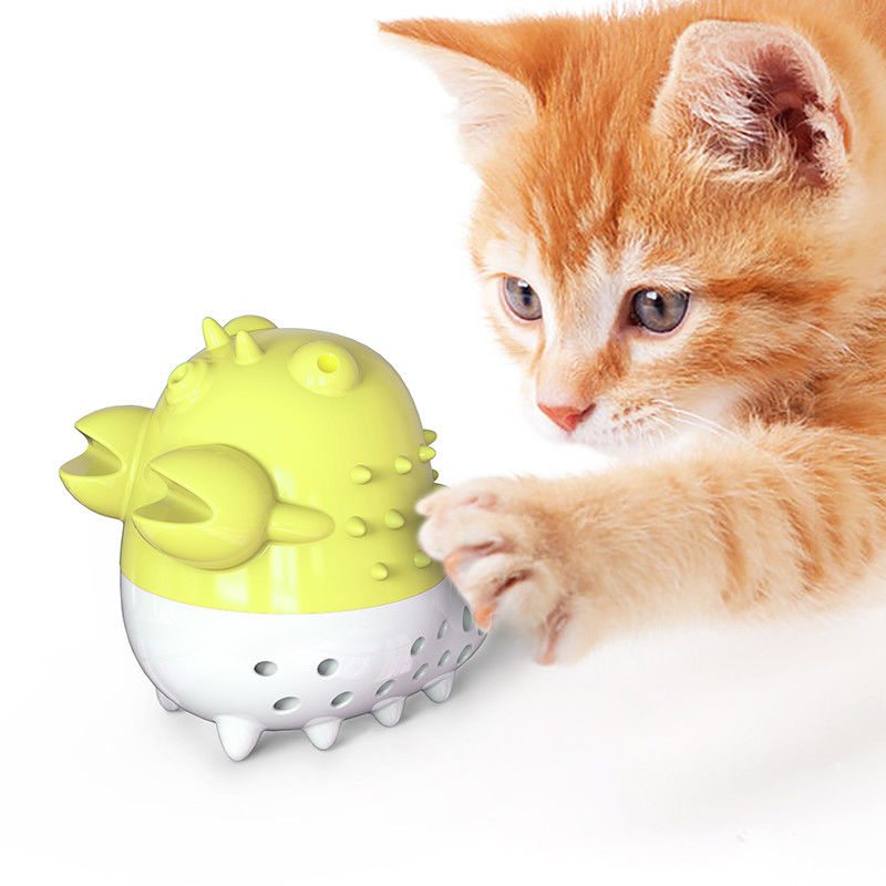 Crayfish Cat Grooming Tools Toothbrush Chew Balls Catnip Cleaning And Grooming Teeth Toys With Sound