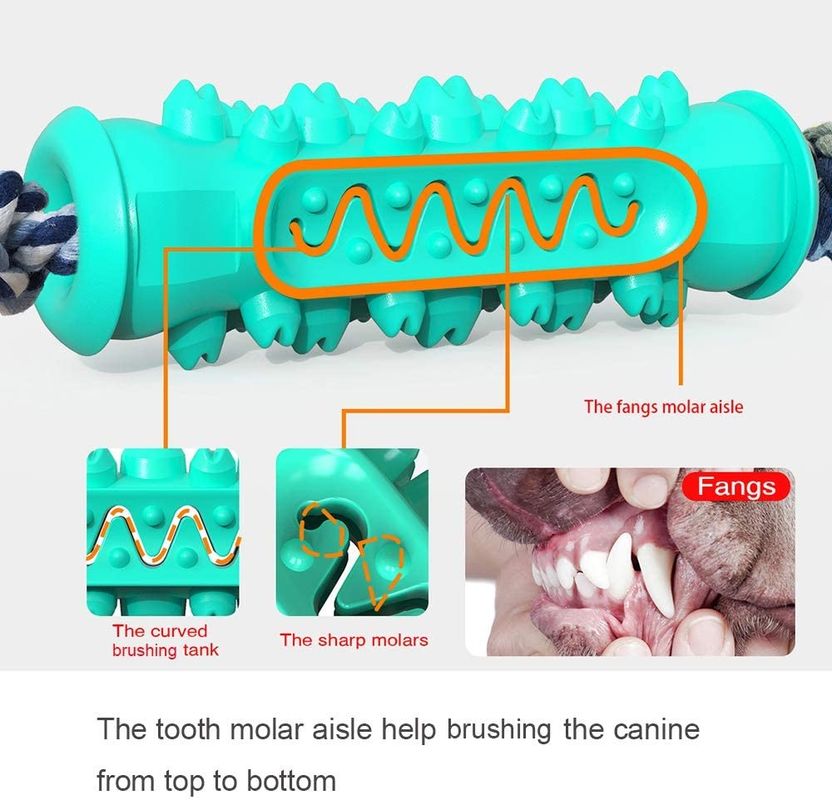 Non Toxic Rubber Chew Toys For Teething Puppies 15-30 LBS Dog Improving Dental Hygiene