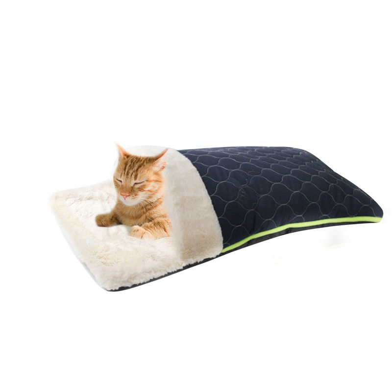 Unique quilt shape pet bed fashionable envelope plush durable cat bed breathable dog bed,cat cave