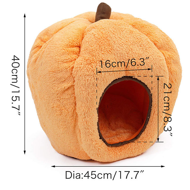 2021 Factory customization High Quality Cats Dogs Cave Washable Pets Bed Luxury Pumpkin Pets House