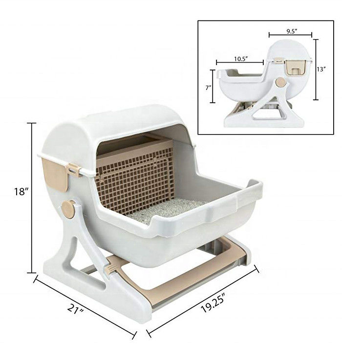 Drawer Type High End Filter Litter Box 5000g Quick Cleaning Pet Grooming Tools