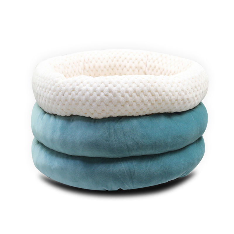 2021 Wholesale Cuddle Cup Shape Cat and Dog Bed Pets Bed with High Walls for Deep Sleep Washable Pet House