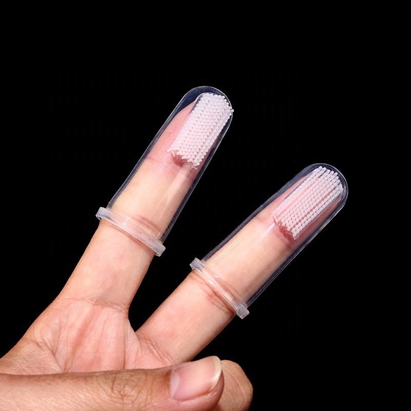 Bristle Silicone Dog Cleaning Tool Teeth Cleaning Dog Oral Care Finger Pet Toothbrush