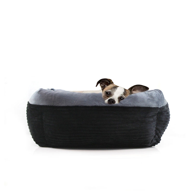 Rectangle Plush Dog Cat Bed Self-Warming Deep Sleep Pet Bed Corduroy Pets Bed Washable Comfortable Dog Sofa