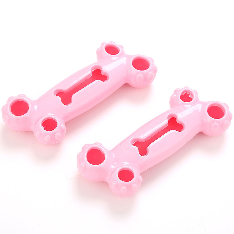 Bite Resistant Dogs TPR Bone Chew Toy For Dog Playing