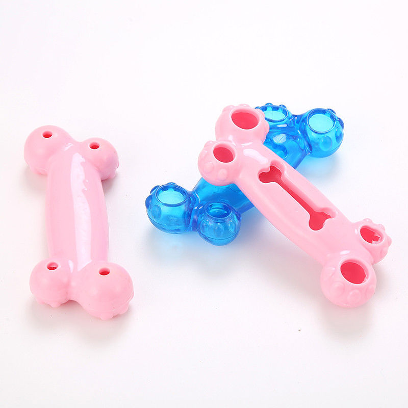 Bite Resistant Dogs TPR Bone Chew Toy For Dog Playing