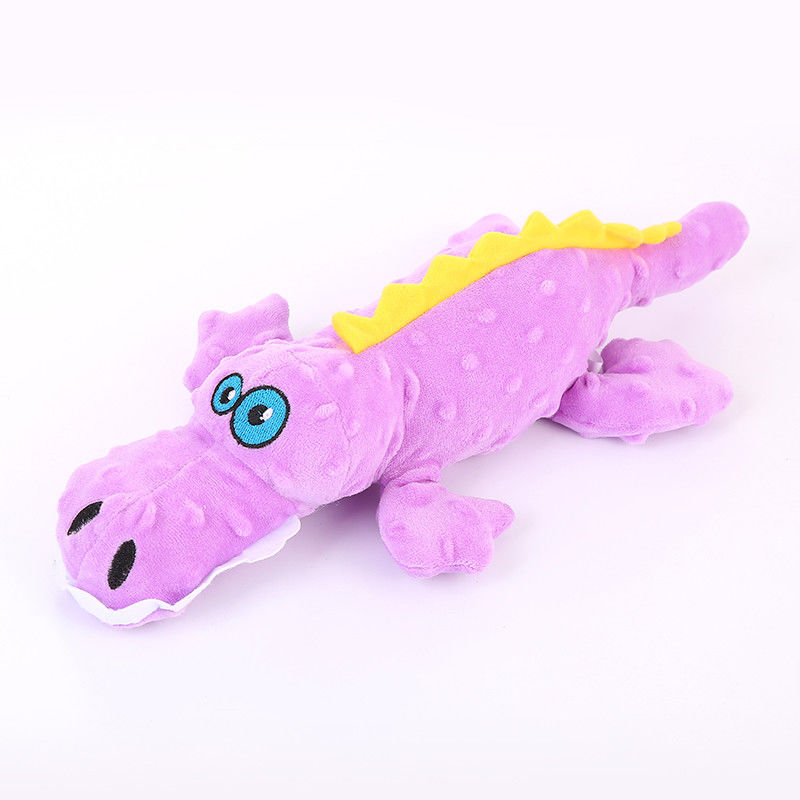 Realistic Cartoon Crocodile Plush Dog Pet Toys  Fabric Squeaky Cute