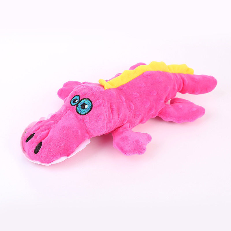 Realistic Cartoon Crocodile Plush Dog Pet Toys  Fabric Squeaky Cute