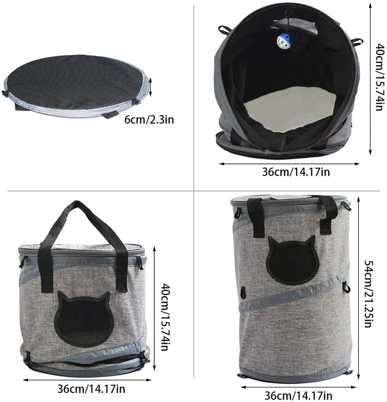 3 in 1 Cat Bag Carrier Backpack with Fleece Mat