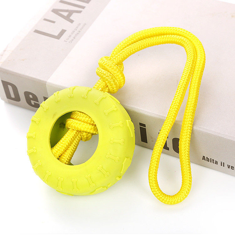 Durable chew Dog Pet Toys OEM/ODM TPR Dental Toothbrush Teeth Cleaning Toys