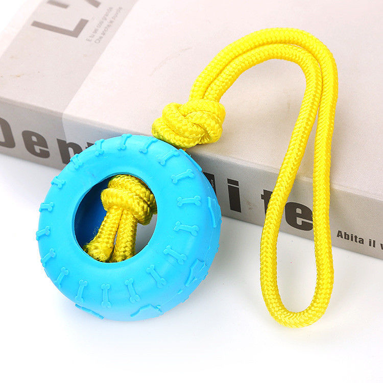 Durable chew Dog Pet Toys OEM/ODM TPR Dental Toothbrush Teeth Cleaning Toys