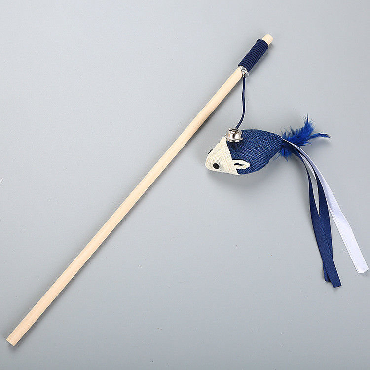 Outlet Feather Teaser Cat Toy Fish Shrimp Cat Interactive Toy 30g