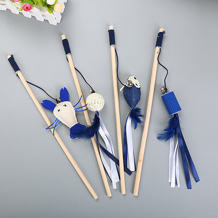 Outlet Feather Teaser Cat Toy Fish Shrimp Cat Interactive Toy 30g