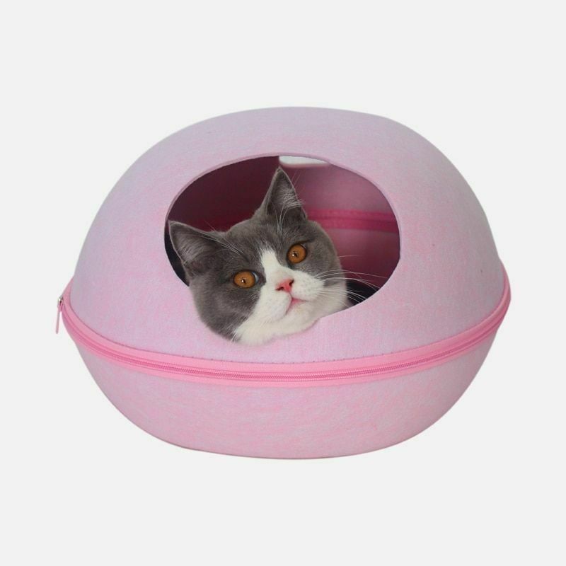 Eco-friendly Breathable Cute Detachable Egg Shape Dog Cat Cave Bed for Pet Supplies