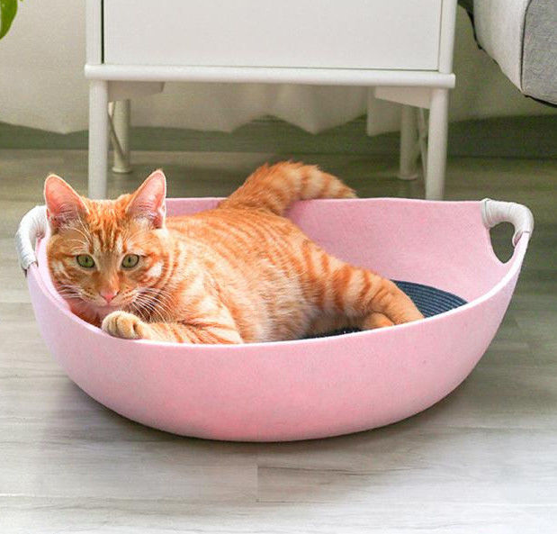 felt cat nest with for 100% safety pet round nest cat dog bed cat bed nest