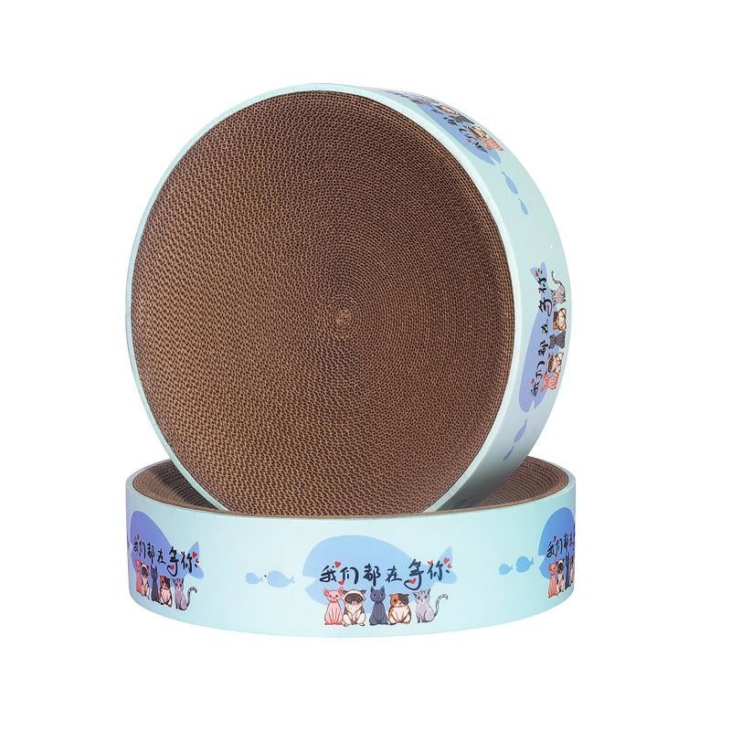 2 In1  Durable Round Cat Scratcher Bed Pad &amp; Lounge 1000g