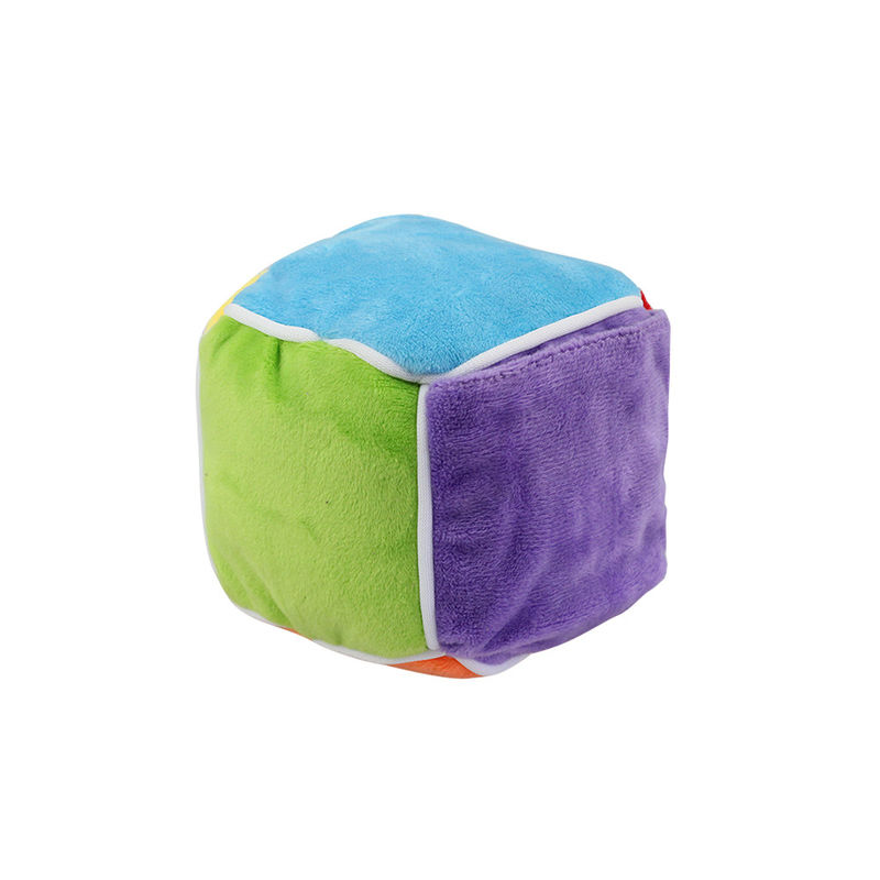 Eco-Friendly Colorful Intelligent Pet Toys Cotton Plush Leakage Food Cube Dog Chew Toys