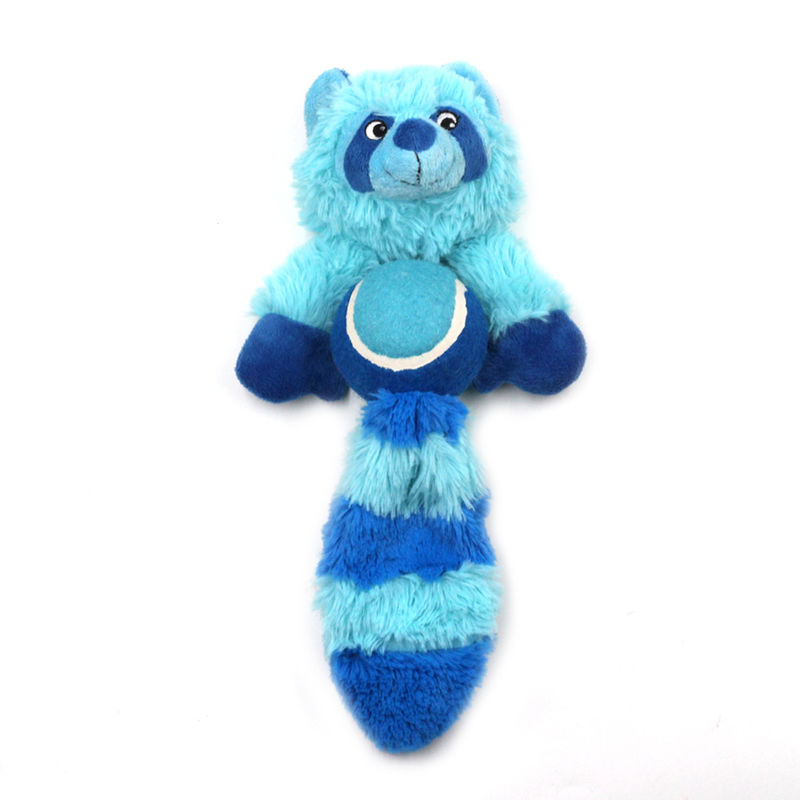 Squeaky Plush Dog Toy Fox Raccoon Bite resistant Durable Dog Interactive Molar Toys