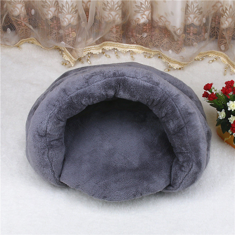 Fashion Cat Nest Comfortable Pet Bed Tunnel For Warm Cat House Soft Cat Cave Bed