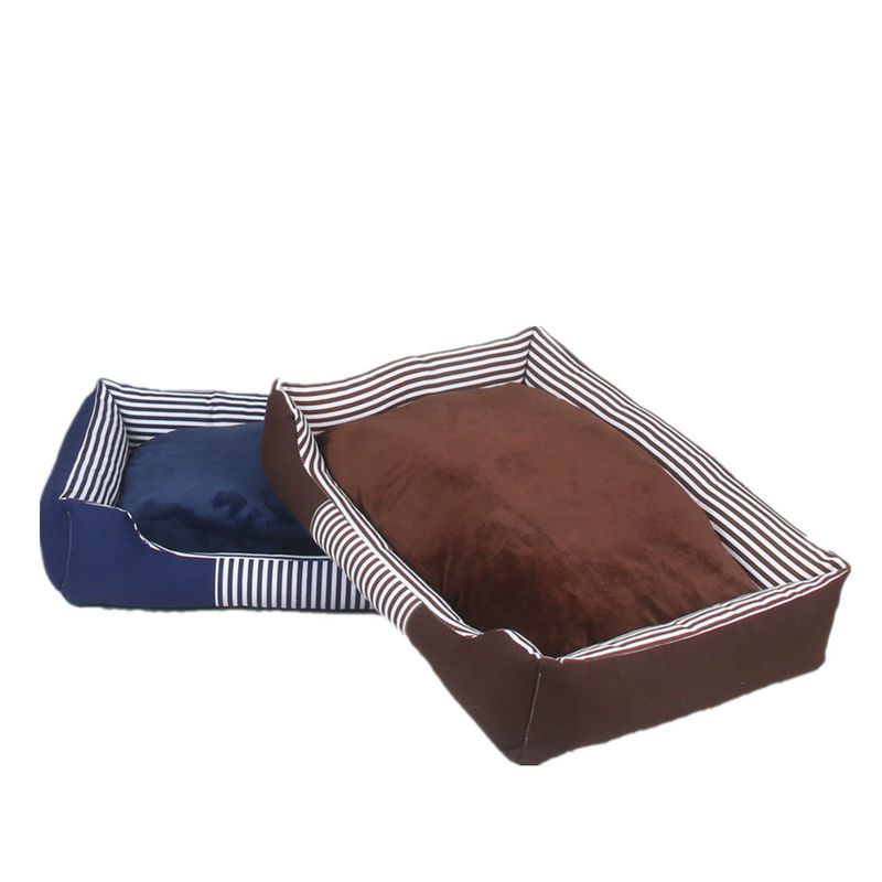 1800g PP Cotton Filling Comfortable Pet Bed Waterproof Bottom Canvas Pet Bed