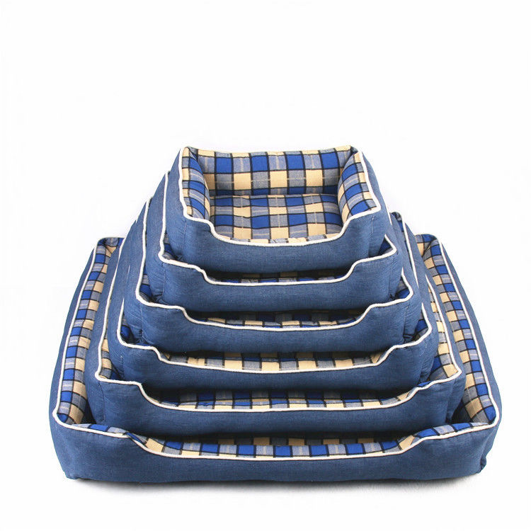 Warm Soft Lattice Square Dog Mat 740g Indoor House Kennel Nest comfort dog bed