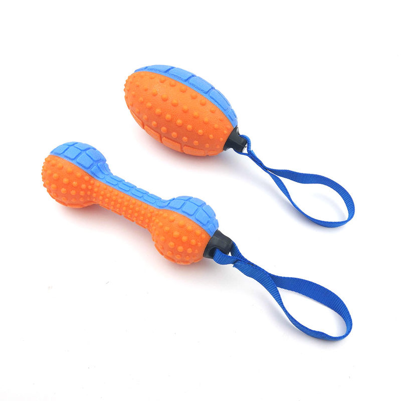 Non Toxic TPR Durable Interactive Indestructible Squeaky Dog Toys With Sound