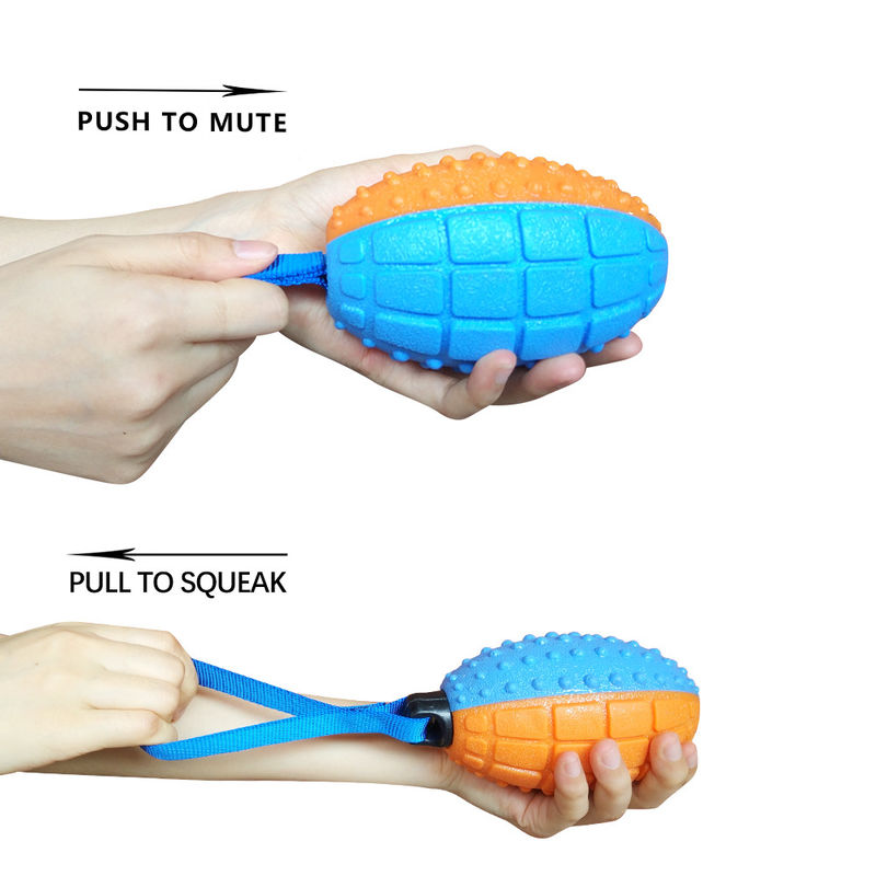 Non Toxic TPR Durable Interactive Indestructible Squeaky Dog Toys With Sound