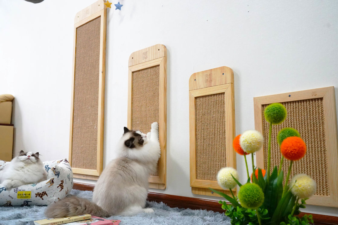 Durable Sisal Wall Mounted Cat Scratcher Post Place Floor  40*30cm 30*76cm  40*120cm