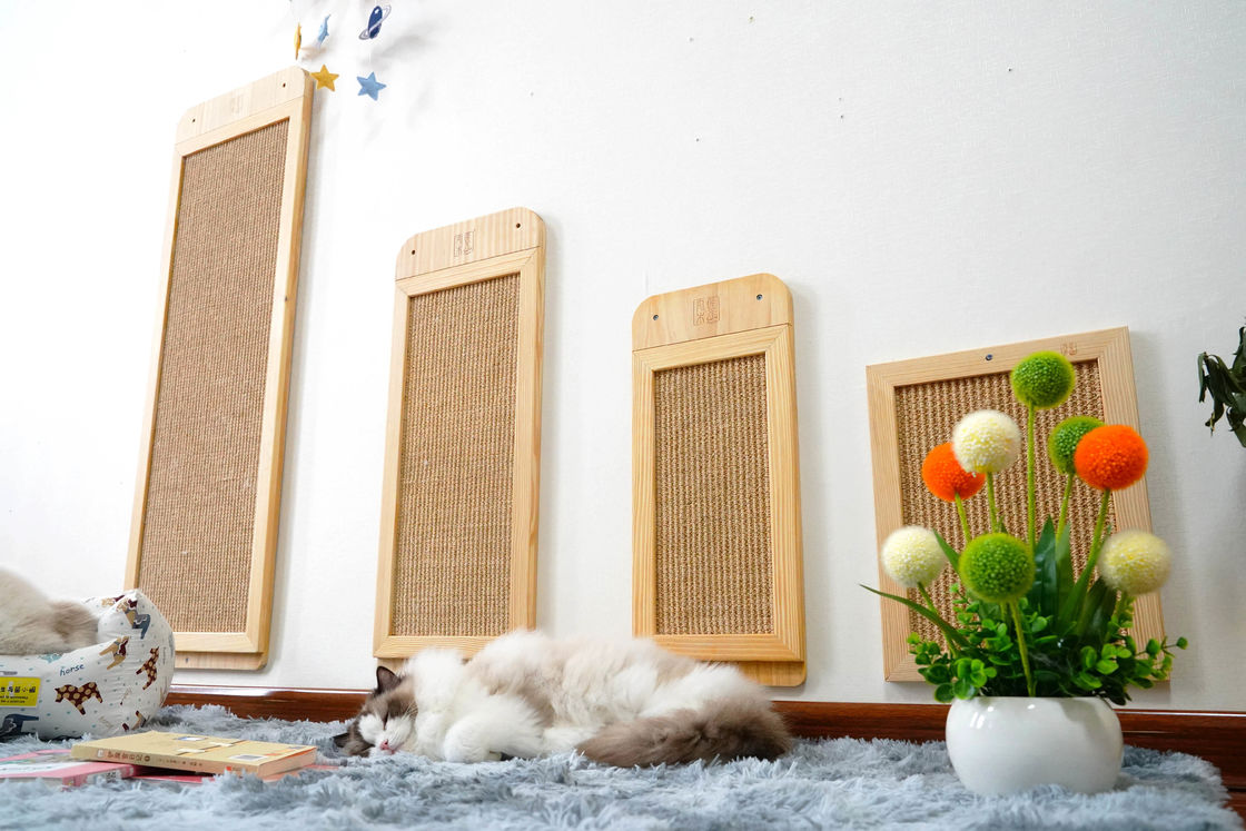 Durable Sisal Wall Mounted Cat Scratcher Post Place Floor  40*30cm 30*76cm  40*120cm